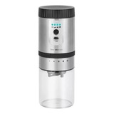 Unyhomemoedor De Café Elétrico Recarregável Usb Profissional Cerâmica Cor Aço Inox E Vidro