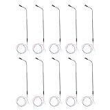Uonlytech 10 Pçs Mini Lâmpadas De Rua LED 1 150 Modelo Lâmpada De Rua 3V LED Modelo De Escala De Aço Inoxidável Iluminação Mini Trem Acessórios Para Decorações