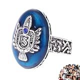 UoYu The Vampire Diar-s Jewelry Stefan-s Ring Elena Daylight Ring Para Fãs Joias Para Homens E Mulheres Com Adesivos 21 Peças- Zinco- Sem Pedra Preciosa