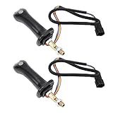 UPALDHOU Cabo De Joystick De Miniescavadeira- 2 Peças De Alças De Joystick De Escavadeira De 3 Botões Liga De Alumínio De 6 Pinos Para Doosan DH DX150 215 225 300 370-9C