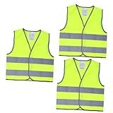 UPKOCH 3 Pecas Colete Reflexivo Infantil Tops Infantis Brinquedo Simulador De Condução Infantil Colete De Segurança Infantil Colete Refletivo Infantil à Noite Coletes Refletivos Alunos