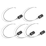 UPKOCH 5 Unidades Vela De Lâmpada De Cristal Soquete Da Lâmpada Lâmpadas De Teto Soquete De Luz De Base De Candelabro Fio E12 Folha Condutora De Cobre Luz De Cristal