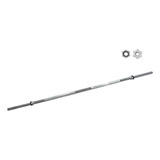 Urbanfit Pro Barra Plana Semiolímpica Con Pesos Crossfit Gym Color Silver Suporta 130kg