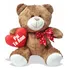 Ursinho Carinhoso Com Coração 20cm - Pai Te Amo Cor Chocolate