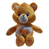 Ursinho Carinhoso Laranja Ursinha Amiga 35 Cm