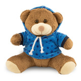 Ursinho De Pelúcia Blusa Com Capuz 20cm Anti alérgico