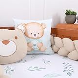 Urso Caqui 100 Algodão Menina Menino 4 Peças Bebê Luxo Baby Quartinho Infantil Moderno Sofisticado