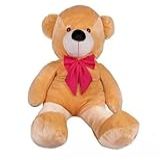 Urso De Pelúcia Gigante Teddy 90 Cm Doce De Leite Com Laço Pink