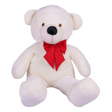 Urso De Pelúcia Gigante Teddy Grande Laço Personalizado