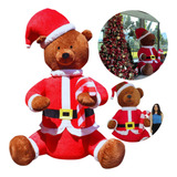 Urso Gigante De Natal Inflável Decoração Natalina 3 Metros
