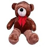 Urso Gigante Pelúcia Grande Teddy 1 10 Metros Mel Com Laço Vermelho