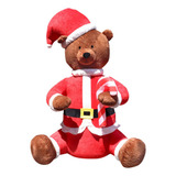 Urso Noel Inflável Transforme Natal Gigante 3 Metros Bivolt
