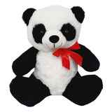 Urso Panda De Pelúcia 30cm - Sentado