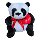 Urso Panda Love Pelúcia Namorados Decorativo Presentes Fofos