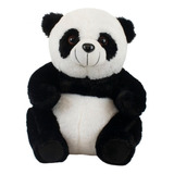  Urso Panda Sentado 24cm - Pelúcia - Pandinha 