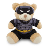 Urso Pelúcia Super Herói Fantasia 20cm Brinquedo Criança Cor Morcego