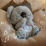 Urso Que Respira Coala Pelúcia Macia Move A Barriga Luz Suave Música De Ninar Acalma Bebês Crianças Sono Tranquilo E Aconchego - Importado - Testado