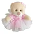 Urso Ursinha Bailarina 15cm Decoração Nichos Bebê Criança 
