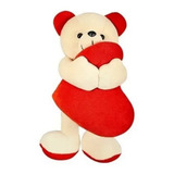 Urso Ursinho Pelúcia Carinhoso Com Coração 30 Cm Namorados