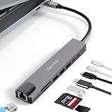 USB C Hub Cabos Plugs USB C Para HDMI 4k RJ45 Ethernet Carregamento PD Charger 2 Portas USB 3 0 E Leitor De Cartões SD TF Compátivel Com Macbook Tablets Celulares