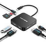USB C Hub Multi Port USB Type C Hub With 4K HDMI Power Delivery 100 W 3 USB 3 0 Port 1 Type C 3 0 Port USB Splitter Adapter For MacBook Mac Mini XPS Laptop And USB C Devices 0 5ft 7 In 1 