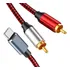 Usb C Para 2 Rca Cabo De Áudio Tipo C Macho Para 2 Rca Mascu