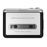 Usb Cassette Captura Cassette Converter Tape-to-mp3 Em Computador Hifi Som Mega Qualidade Baixo áudio Music Player Com Fone De Ouvido