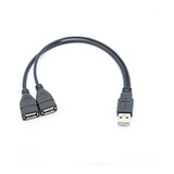 Usb Splitter Y Cabo Masculino Para