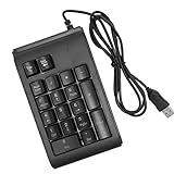 Usb Wired Numpad Low Noise Waterproof Blue Purple Red Backlight Wired Numeric Keypad For Notebook Laptop Computer For Os X System Black 