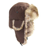Ushanka Boné Russo Piloto De Esqui Soviético Militar Sha