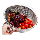 Utifácil Escorredor De Alimentos Em Aço Inox Telado 2000 Ml