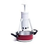 Útil Fácil Maquina De Nhoque Nhoqueira Com Suporte Branco Com Preto Plástico Manual