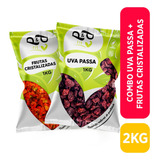 Uva Passas 1kg Fruta Cristalizada 1kg Kit Panetone Natal