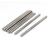 Uxcell M4 X 80 Mm 304 Aço Inoxidável Barra De Varão Totalmente Rosqueada Parafusos 10 Peças