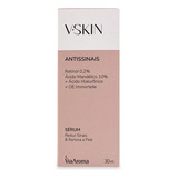 V.skin Sérum Antissinais Retinol, Ácidos, Óleo Essencial Veg