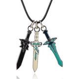V Sword Art Online Colar De Espadas Kirito