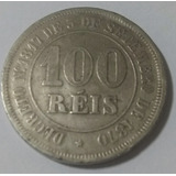 V015 Moeda Antiga Brasil 100 Réis 1885 Império Ma080