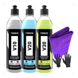 V10 Polidor Corte V20 Refino V30 Lustrador Vonixx 500ml