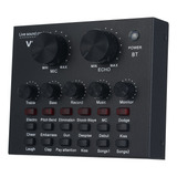 V8 Placa De Som Externa Usb Telefone Móvel Microfone Ao Vivo
