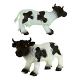 Vaca Malhada Borracha Animal Brinquedo Fazenda