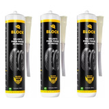 Vacina Selante Block 3 Frascos De 300 Ml Para Pneu De Moto
