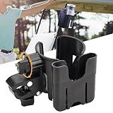 VAEKNVG Suporte De Telefone Para Carrinho De Golfe Suporte De Copo Suporte De Telefone 2 Em 1 Ajustável Universal Acessórios Compatíveis Com EZGO Club Car Yamaha E A Maioria Dos Carrinhos De