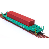 Vagão Prt Brado Logística Container Vermelho Frateschi 2112