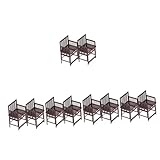 Vaguelly 10 Pcs Modelo De Mini Cadeira Casa De Boneca Acessórios Para Bonecas Mini Cadeira De Casa Cadeira Vintage Em Miniatura Jacarandá Decorar Adereços Cadeira Antiga