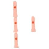 Vaguelly 4 Pcs Kazoo Violão Guitarra Infantil Brinquedos Retrô Parceiro De Guitarra Instrumento De Boca Adulto Música Flauta Apito Instrumento Musical Filho Plástico Rosa