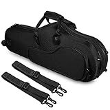 Vaguelly Bolsa Saxofone Alto Porta Saxofone Estojo Sax Alto Estojo Palhetas Para Clarinete Estojo Saxofone Para Sax Mochila Saxofone Tecido Oxford Alça De Mochila Ajustável