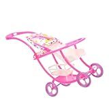 Vaguelly Carrinho De Bonecas Em Miniatura Carrinho De Bebê De 7 Polegadas Carrinho De Bebê Dobrável Modelo De Mobília De Brinquedo Para Bebês Bebês Crianças Crianças