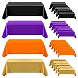 VAIPI 20 Peças De Toalhas De Mesa Descartáveis De Plástico De Halloween 2 5 M X 137 Cm Capa De Mesa Retangular Colorida Toalha De Mesa Descartável Decoração Para Festa De Halloween Piquenique Interior Ao Ar Livre