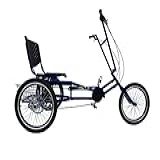 Valdo Bike Triciclo Praiano Montagem Hiper 7 Marchas 7 Opções De Cores Azul Adultos Com Dificuldades De Equilíbrio Acima Do Peso Ou Com Deficiências Físicas