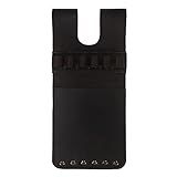 Valhalla Gear Aljava De Bolso Com 6 Flechas Feita à Mão De Couro De Flor Integral Marrom Bourbon